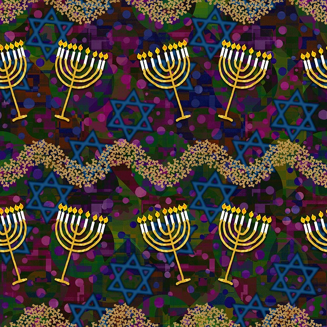 Free hanukkah the holiday of lights candles illustration
