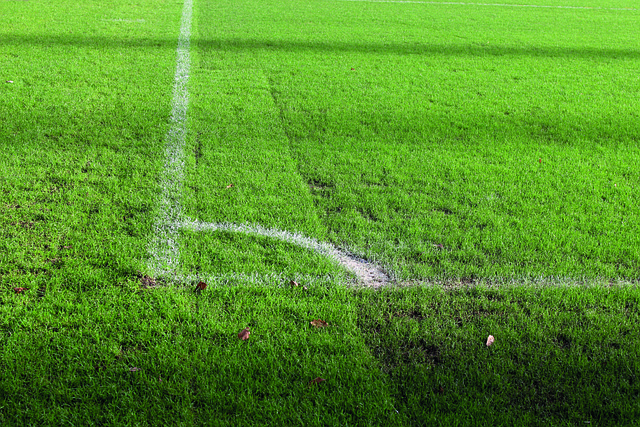 Fußballplatz, Ecke, Spielfeld