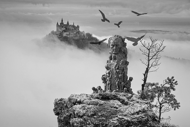 Free statue art fog illustration