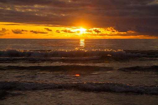 Free Sunrise Sea photo and picture