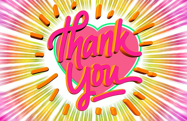 Free thank you heart love illustration