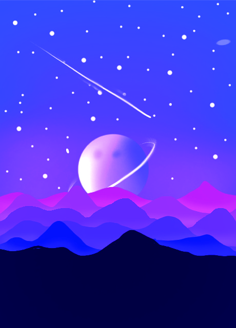 Berge, Astronomie, Kunst, Hintergrund