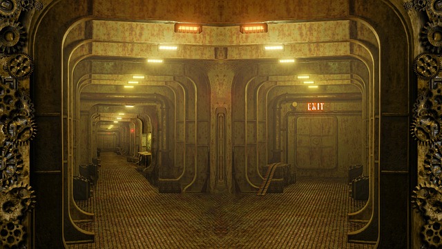 Free bunker underground bomb shelter illustration