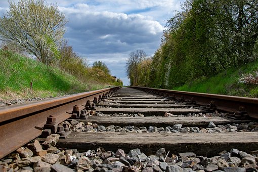 Bahn, Gleise, Schotter
