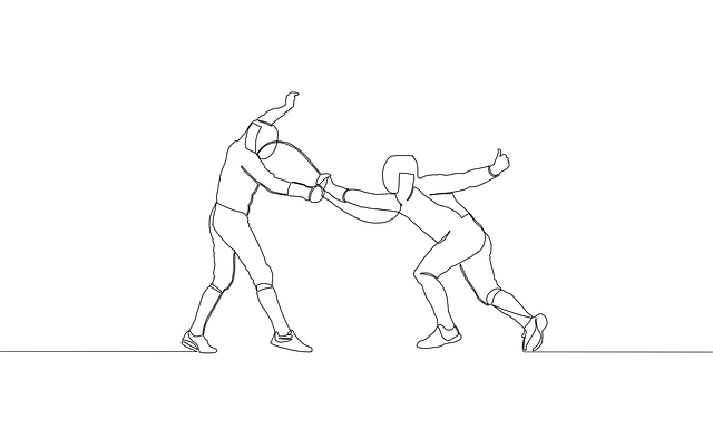 Free fencing sports athletes illustration