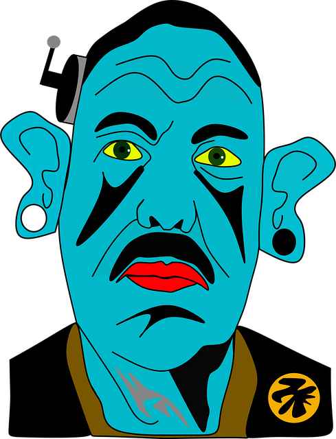 Free alien space warrior vector
