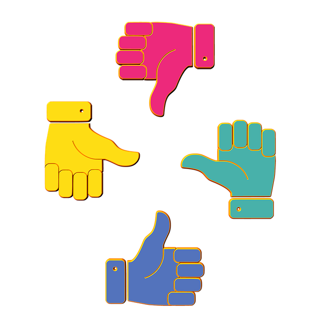 Free opposites thumb positive illustration