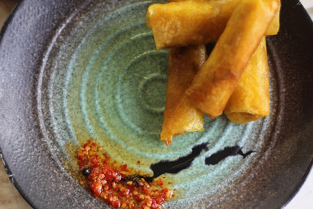 Lumpia, Filipino, Salsa, Picante, Comida