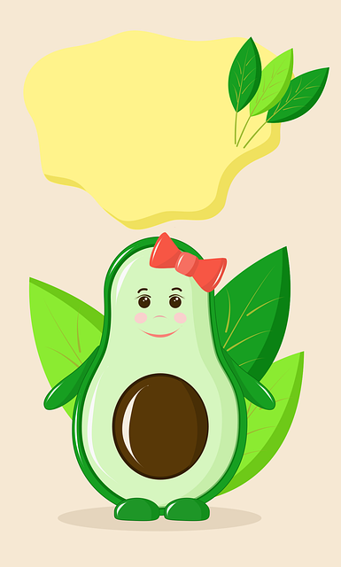 Free avocado food green vector