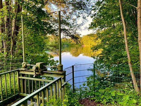Hamburg-Sasel, See, Abend