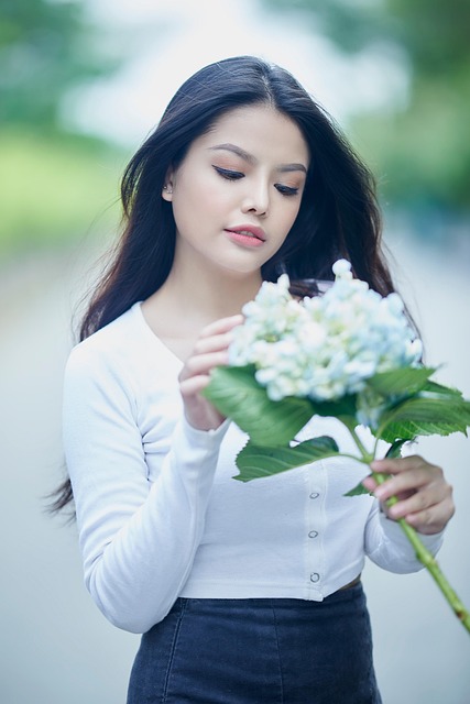 Femeie, Modă, Buchet, Față, Minunat
