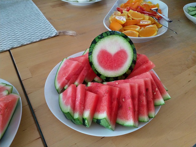 Melone, Wassermelone, Herz, Herzförmig