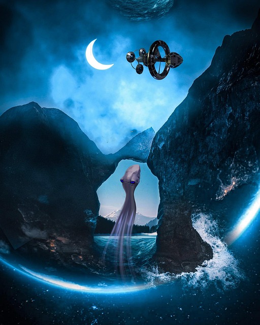 Free alien planet space illustration