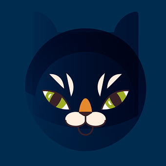 Tier, Katze, Kätzchen, Haustier, Blau