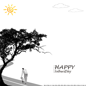 Free Fathers Day Happy Fathers Day illustration and picture