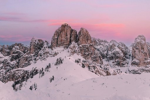 Bjerg, Vinter, Kold, Himalaya, Natur