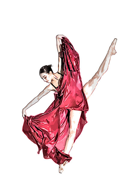 Free woman dancer dance illustration