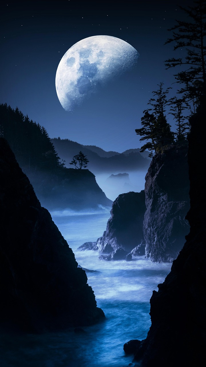 河 夜晚 月亮 - Pixabay上的免费照片 - Pixabay