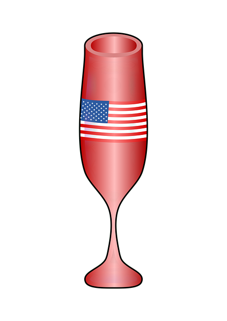 Pahar De Vin, Steagul American, Desen