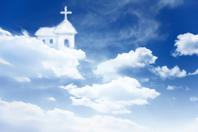 Free scrapbooking copy space clouds illustration
