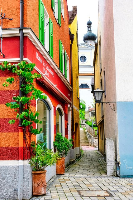Free Houses Alley photo and picture