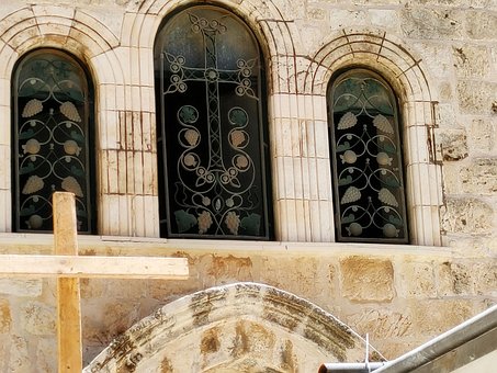 Kirke, Kryds, Buer, Vinduer, Jerusalem