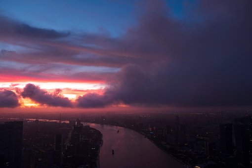 Shanghai, Oraș, Peisaj Urban, Orizont