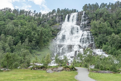 Vandfald, Natur, Norge, Vossevangen