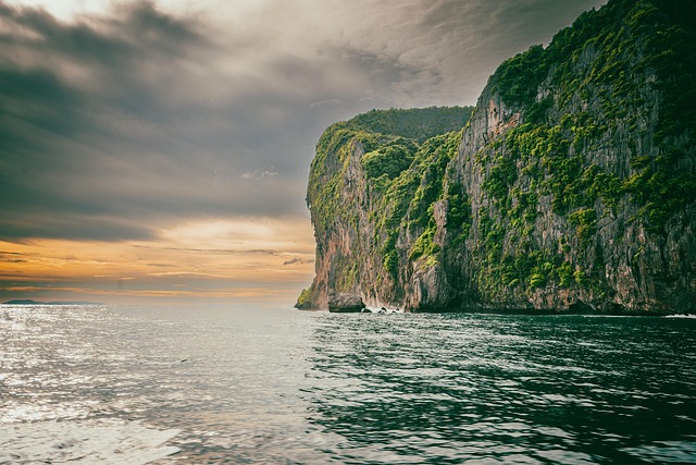 Free Cliff Sea photo and picture