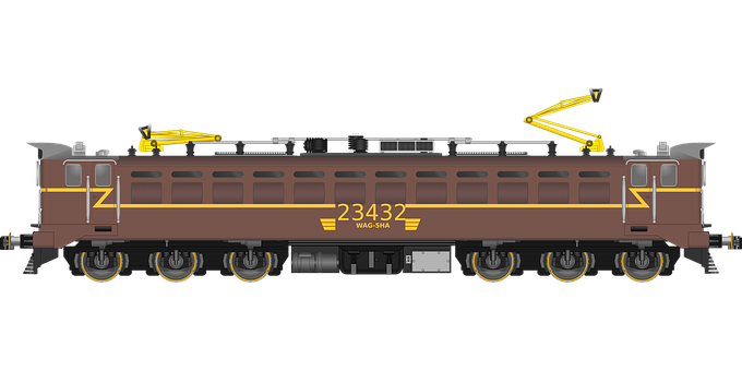 Free Train Electric Engine vector and picture