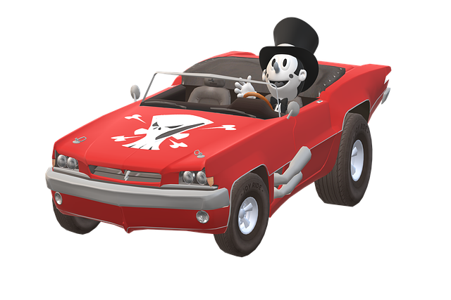 Free cartoon car rich illustration