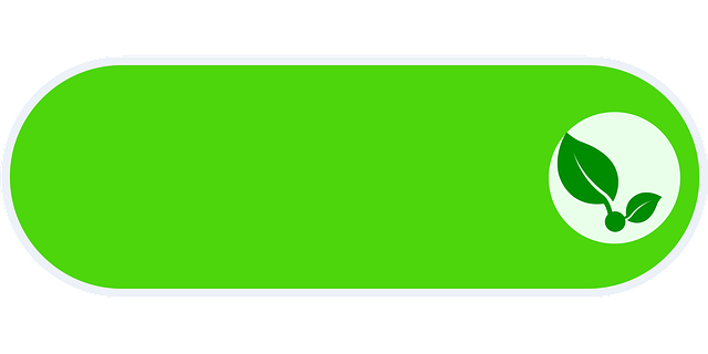 Free green leaves button vector