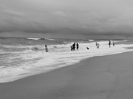 Strand, Sand, Hav, Bølge, Ocean
