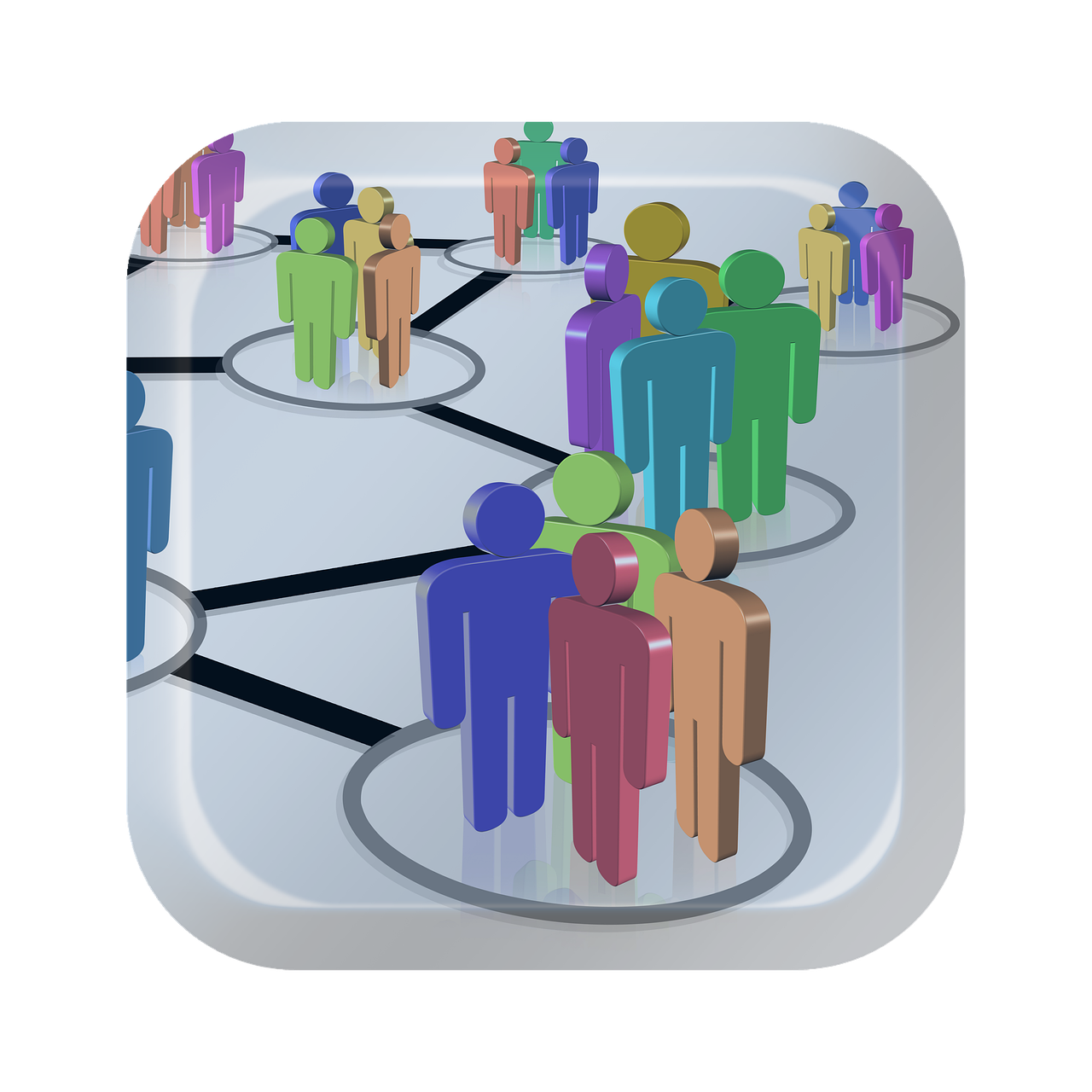 Download free HD stock image of Network Round Free network round hand illustration