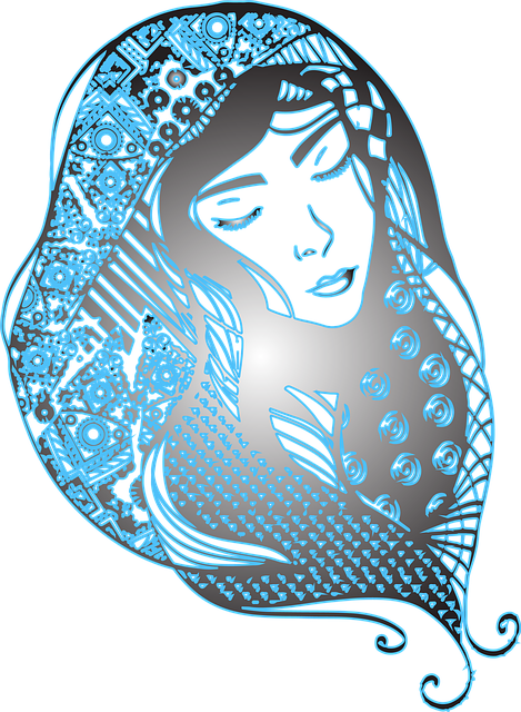Mujer, Arte, Moda, Niña, Cabeza, Bufanda