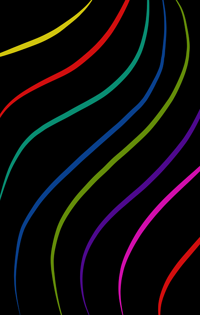 Free line abstract black illustration
