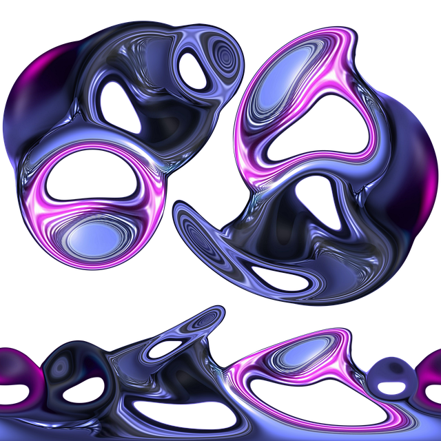 Free fluid ink pattern illustration