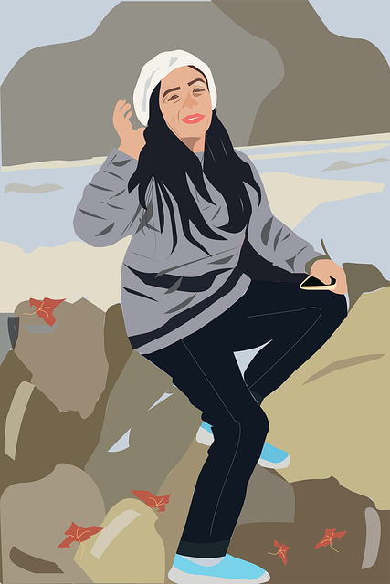 Mulher, Montanha, Arte Digital, Retrato