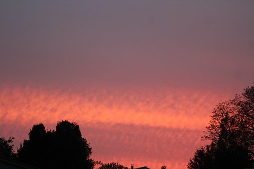Himmel, Sonnenuntergang, Natur, Dorf