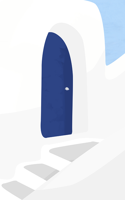 Free greece cave architecture illustration