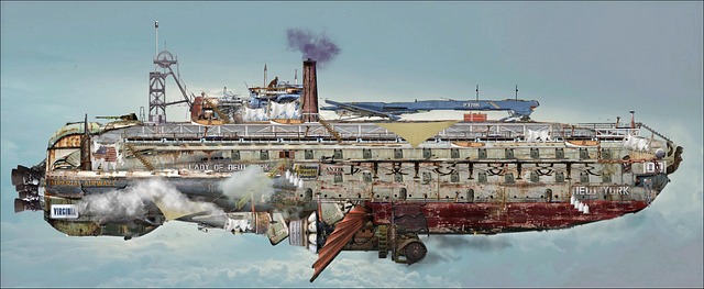 Luftskib, Steampunk, Fantasi, Dieselpunk