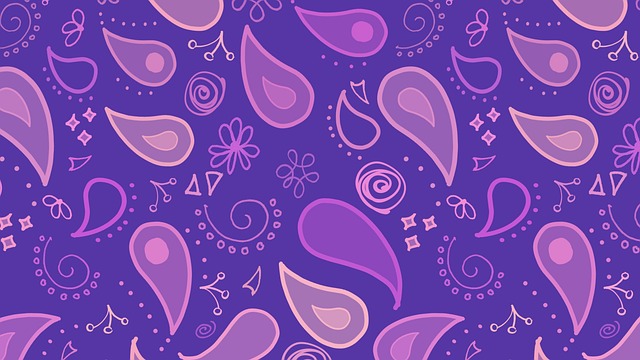 Download Paisley, Paisley Pattern, Purple Wallpaper. Royalty-Free Stock