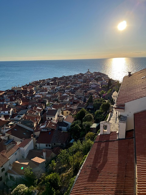 Küste, Gebäude, Piran, Slowenien