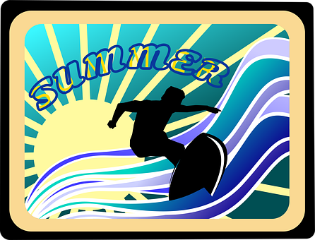Verão, Natureza, Surfando, Diversão