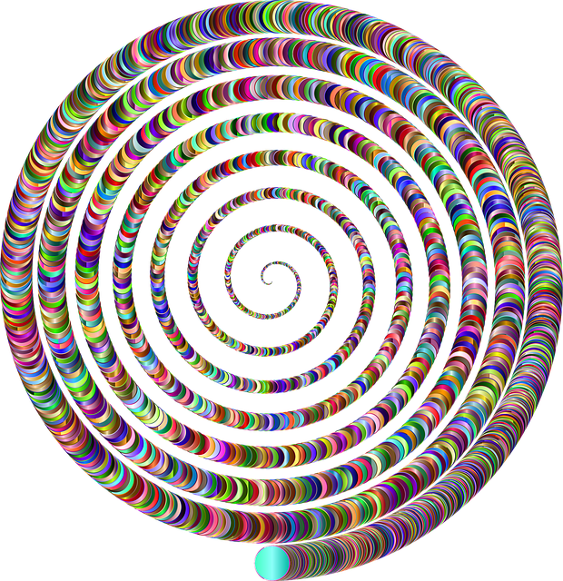 Free vortex spiral colorful vector