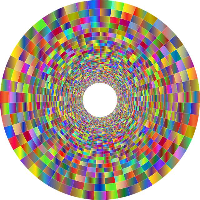 Download free HD stock image of Grid Tunnel Free grid tunnel geometric vector