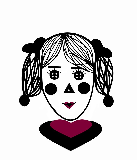 Free clown circus girl illustration