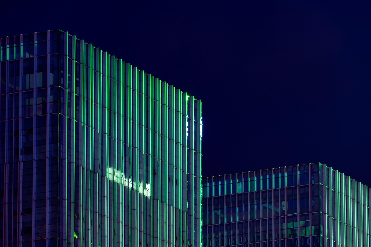 Building Night Reflective Free photo on Pixabay