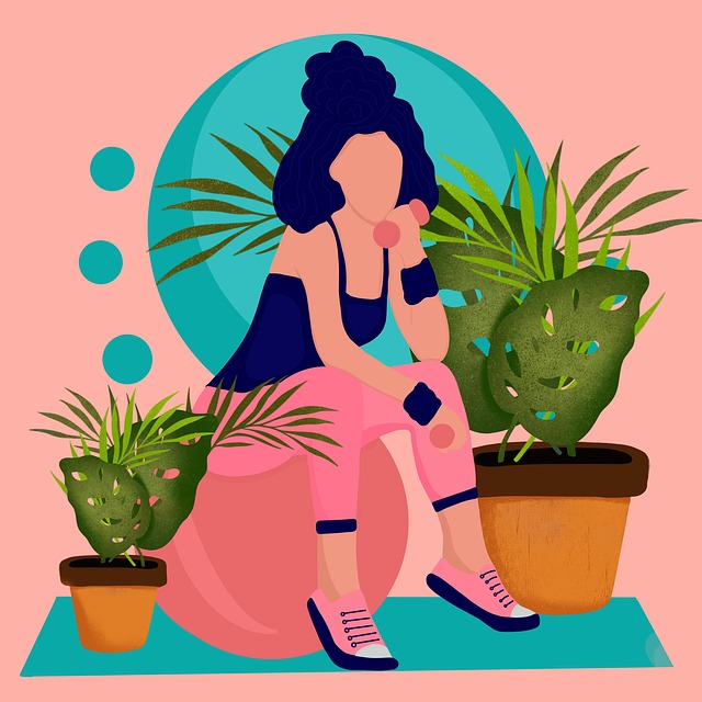 Free digital nature exercise illustration