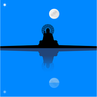 Buddha, Meditation, Aften